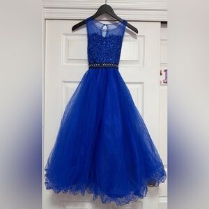 Love, Jayne Royal Blue Maxi Girl Dress